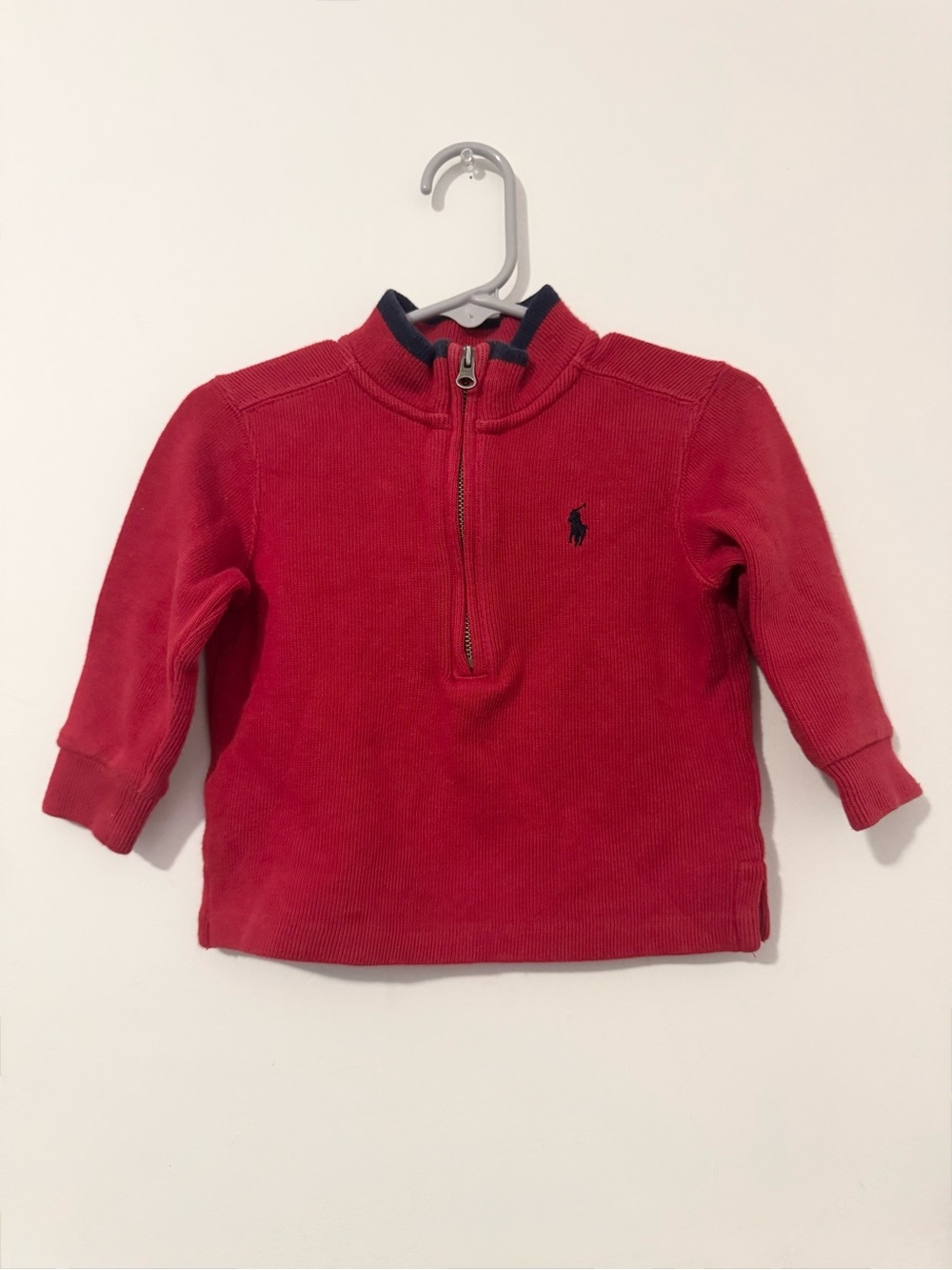 Ralph Lauren Infant Boys Quarter Zip Up Sweater